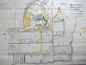 慶應２年（1866）居屋敷並家中屋敷絵図面(写) 