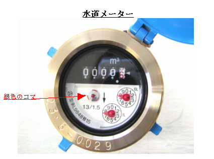 水道メーターの写真